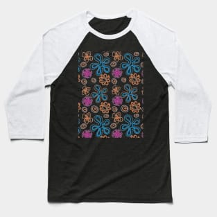 Abstract flowers Baseball T-Shirt